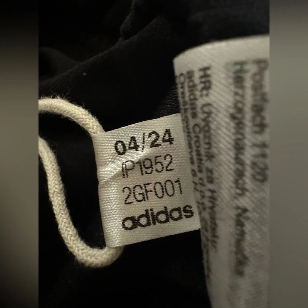 Adidas Men’s Training Pants IP1952 Black & White Size Small - Picture 13 of 13